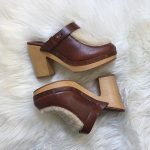 Madewell Sherpa Clogs